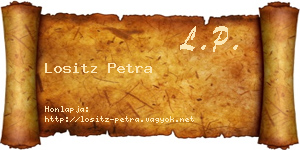 Lositz Petra névjegykártya